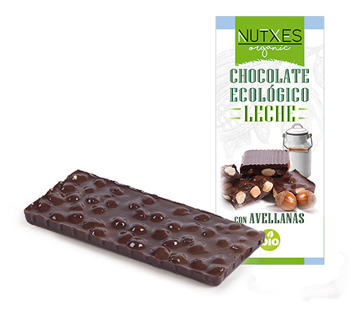 Chocolate leche con avellanas eco 100g