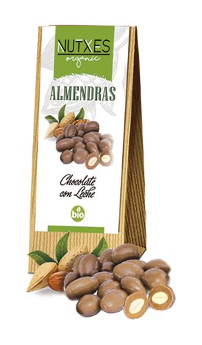 Almendras chocolate leche eco 200g