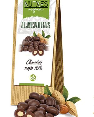 ALMENDRA CHOCOLATE NEGRO 70% ECOLÓGICO «NUTXES» 20
