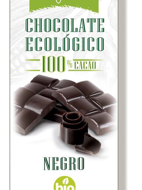 CHOCOLATE NEGRO 100  CACAO  ECOLÓGICO  NUTXES  100