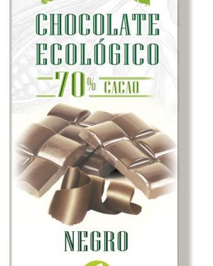 CHOCOLATE NEGRO 70% CACAO ECOLÓGICO «NUTXES» 100g