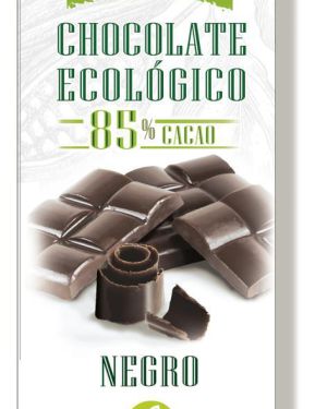 CHOCOLATE NEGRO 85% CACAO ECOLÓGICO «NUTXES» 100g